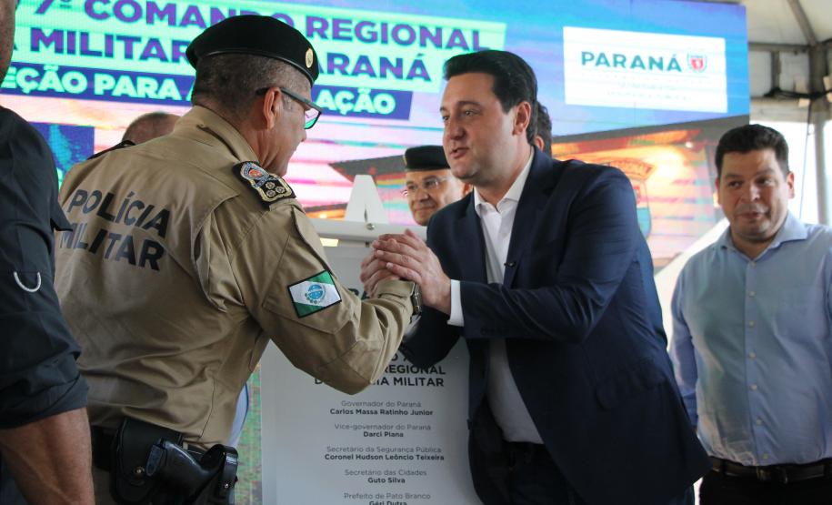 A PMPR inaugura nova sede do 7° Comando Regional de Polícia Militar