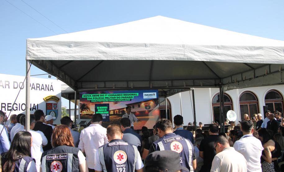 A PMPR inaugura nova sede do 7° Comando Regional de Polícia Militar