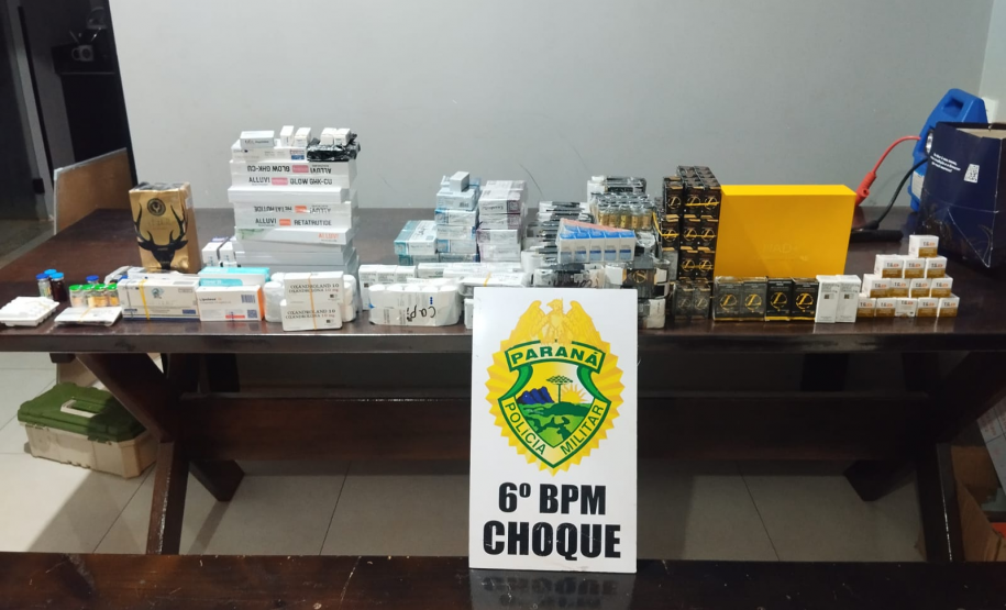 PMPR apreende medicamentos e anabolizantes avaliados em R$ 200 mil em Cascavel