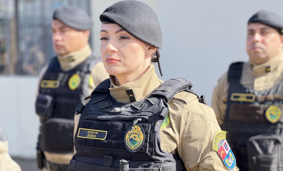 O ato marcou a entrega do comando do tenente-coronel Luiz Alexandre Murbach Soares ao major Paulo Fernando Pires Ribeiro