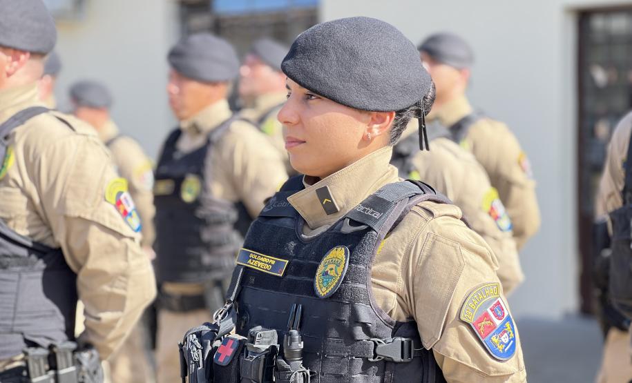 O ato marcou a entrega do comando do tenente-coronel Luiz Alexandre Murbach Soares ao major Paulo Fernando Pires Ribeiro