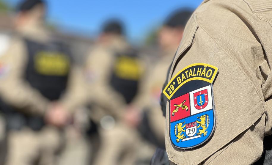 O ato marcou a entrega do comando do tenente-coronel Luiz Alexandre Murbach Soares ao major Paulo Fernando Pires Ribeiro