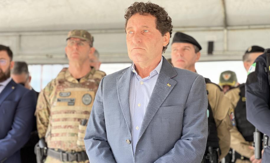 O ato marcou a entrega do comando do tenente-coronel Luiz Alexandre Murbach Soares ao major Paulo Fernando Pires Ribeiro