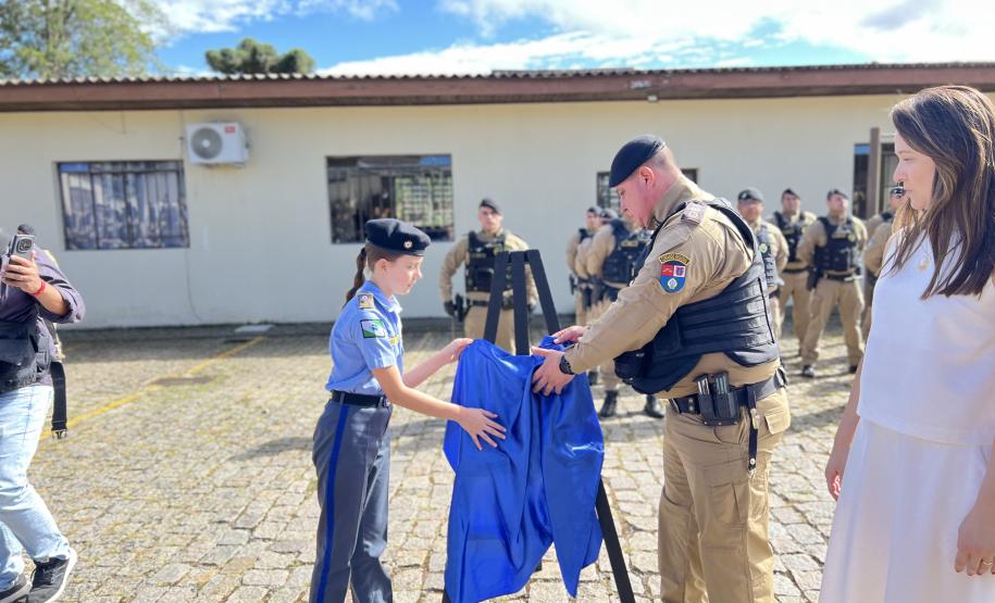O ato marcou a entrega do comando do tenente-coronel Luiz Alexandre Murbach Soares ao major Paulo Fernando Pires Ribeiro