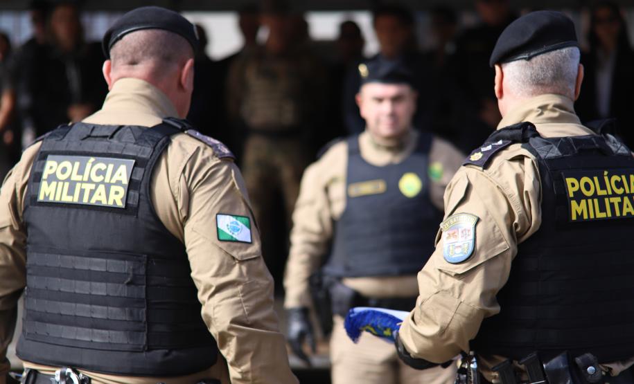 O ato marcou a entrega do comando do tenente-coronel Luiz Alexandre Murbach Soares ao major Paulo Fernando Pires Ribeiro