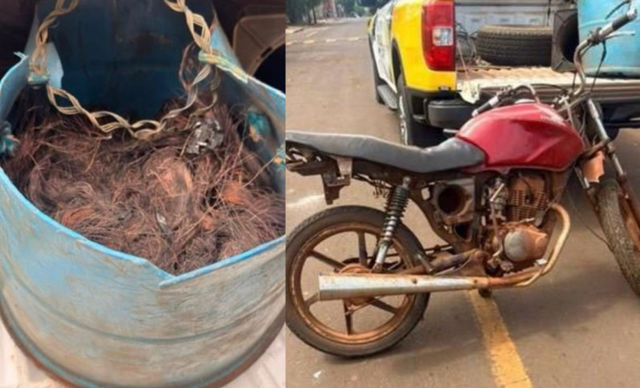 PMPR prende três homens por furto de fios e adulteração de veículo em Lerroville