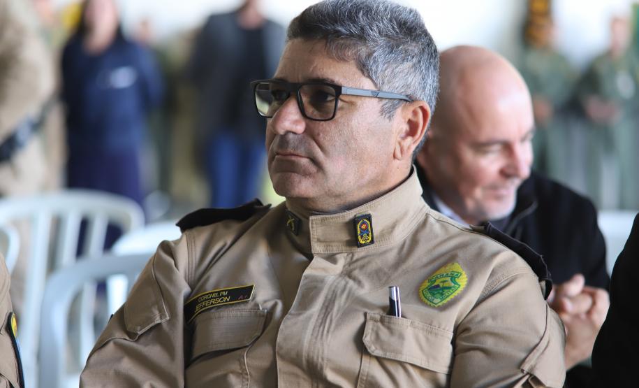 Na ocasião, o tenente-coronel Andrey Müller Iark transmitiu a função ao tenente-coronel Márcio Valim de Souza