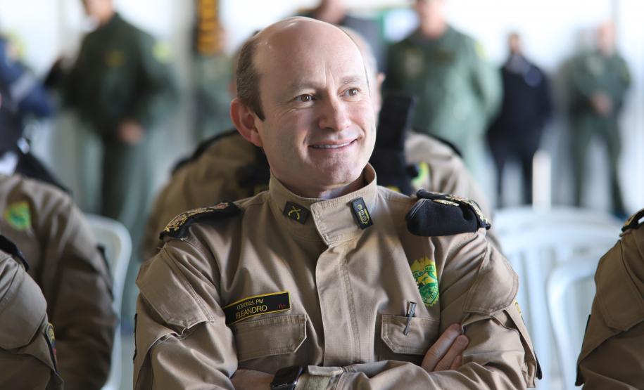 Na ocasião, o tenente-coronel Andrey Müller Iark transmitiu a função ao tenente-coronel Márcio Valim de Souza