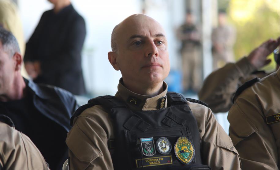 Na ocasião, o tenente-coronel Andrey Müller Iark transmitiu a função ao tenente-coronel Márcio Valim de Souza