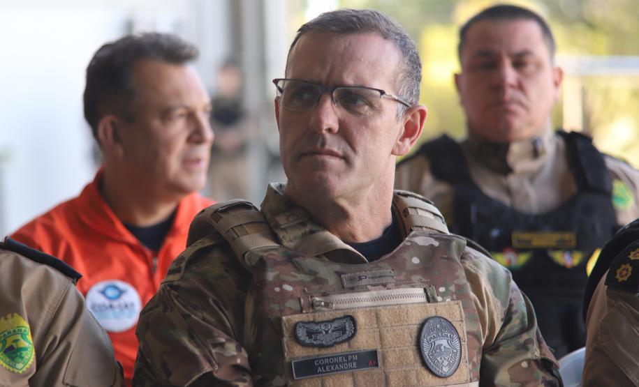 Na ocasião, o tenente-coronel Andrey Müller Iark transmitiu a função ao tenente-coronel Márcio Valim de Souza