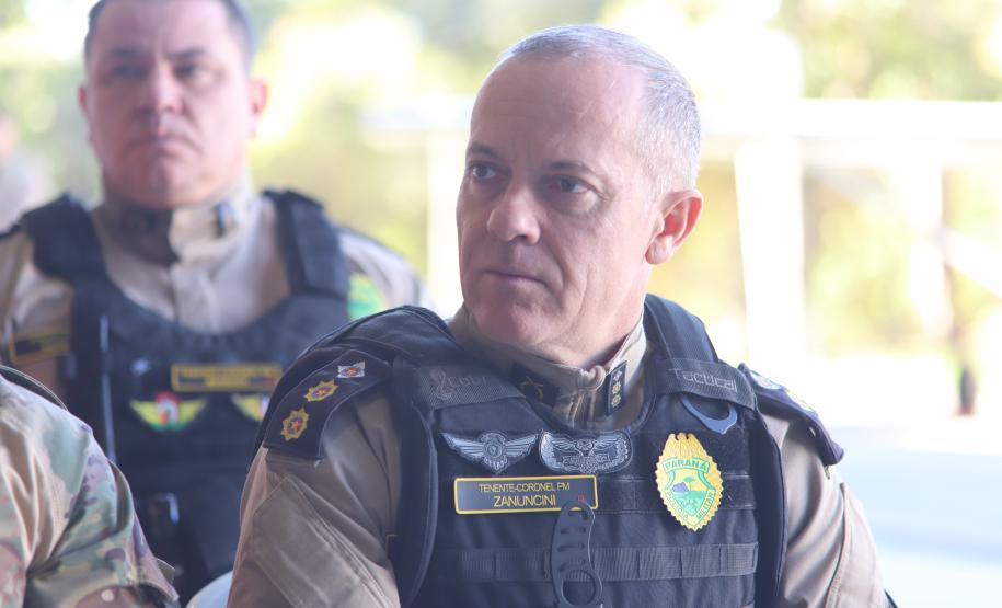 Na ocasião, o tenente-coronel Andrey Müller Iark transmitiu a função ao tenente-coronel Márcio Valim de Souza
