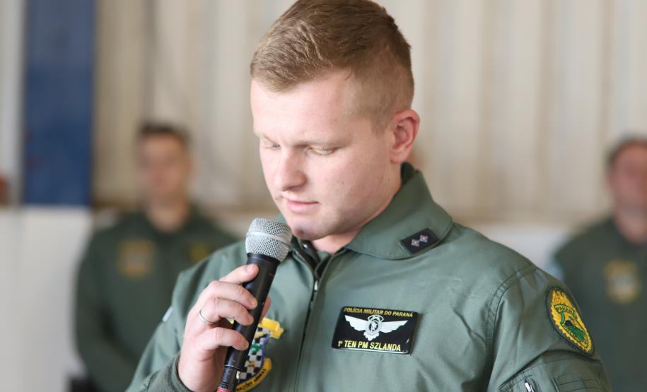 Na ocasião, o tenente-coronel Andrey Müller Iark transmitiu a função ao tenente-coronel Márcio Valim de Souza