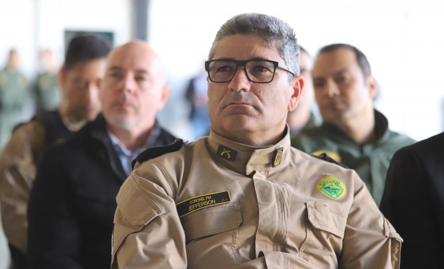 Na ocasião, o tenente-coronel Andrey Müller Iark transmitiu a função ao tenente-coronel Márcio Valim de Souza