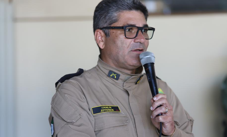 Na ocasião, o tenente-coronel Andrey Müller Iark transmitiu a função ao tenente-coronel Márcio Valim de Souza
