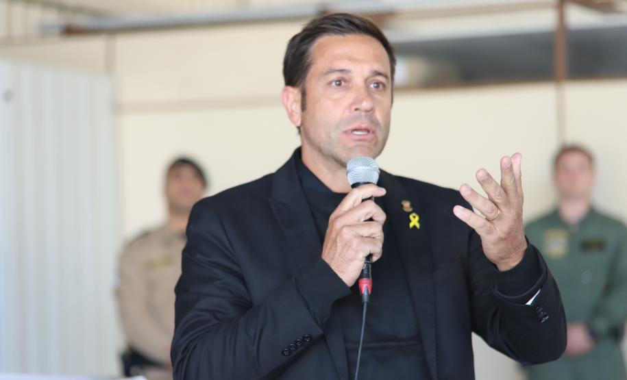 Na ocasião, o tenente-coronel Andrey Müller Iark transmitiu a função ao tenente-coronel Márcio Valim de Souza
