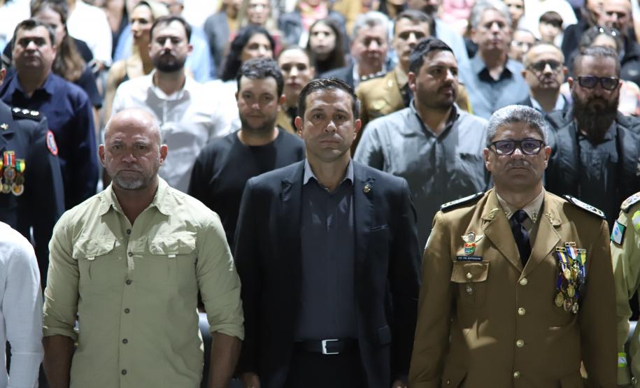 Durante a solenidade, foram entregues a Medalha “Guardião do Norte Pioneiro” e a Medalha Policial Militar