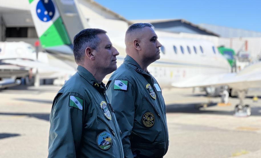 Na ocasião, o tenente-coronel Andrey Müller Iark transmitiu a função ao tenente-coronel Márcio Valim de Souza
