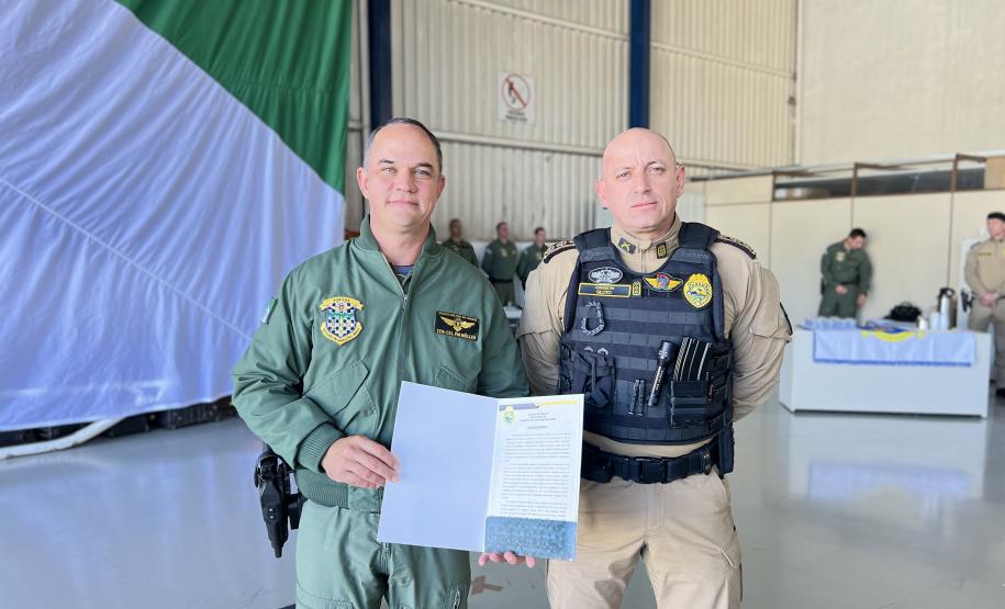 Na ocasião, o tenente-coronel Andrey Müller Iark transmitiu a função ao tenente-coronel Márcio Valim de Souza