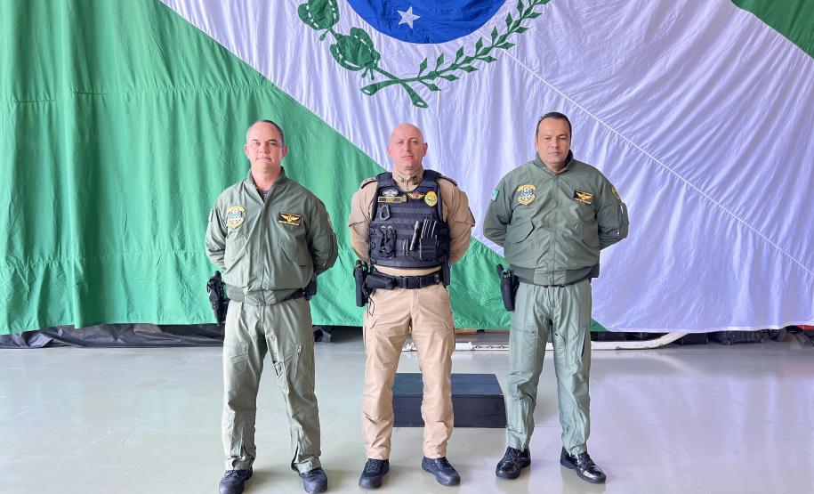Na ocasião, o tenente-coronel Andrey Müller Iark transmitiu a função ao tenente-coronel Márcio Valim de Souza
