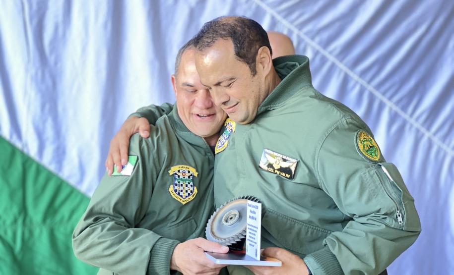 Na ocasião, o tenente-coronel Andrey Müller Iark transmitiu a função ao tenente-coronel Márcio Valim de Souza