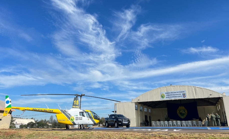 Nova base aérea da PMPR em Umuarama amplia presença policial no Noroeste e fronteira