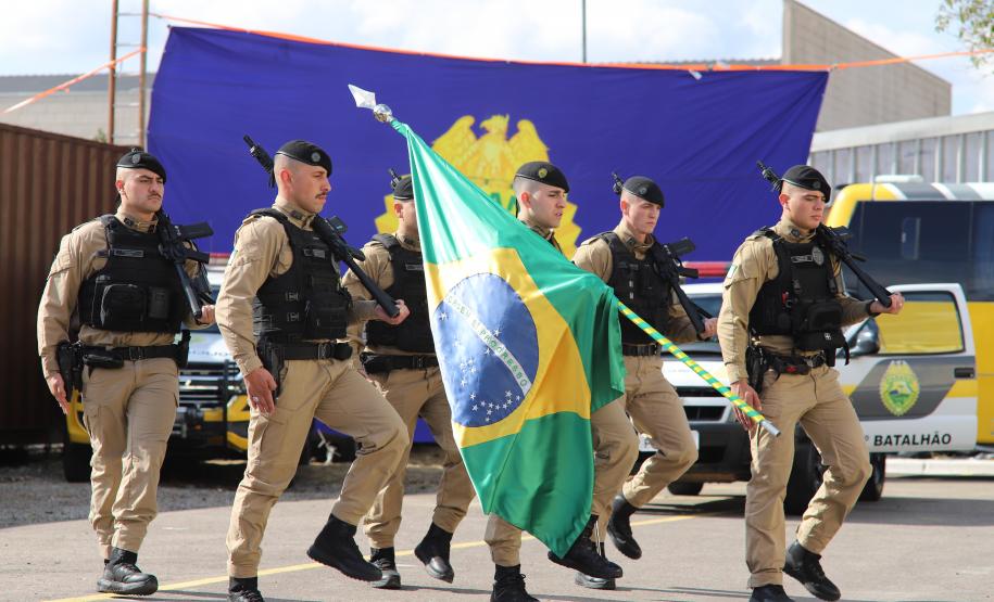 Durante a solenidade, foi ressaltada a trajetória do 20º BPM, criado em 7 de junho de 2006
