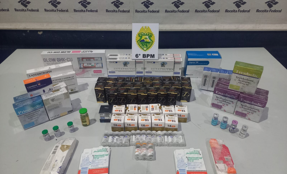 PMPR apreende produtos farmacêuticos de origem estrangeira em Cascavel