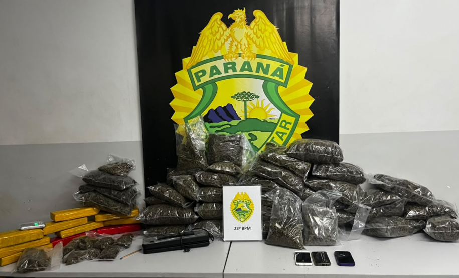 PMPR prende casal e apreende mais de 27 quilos de drogas em Curitiba