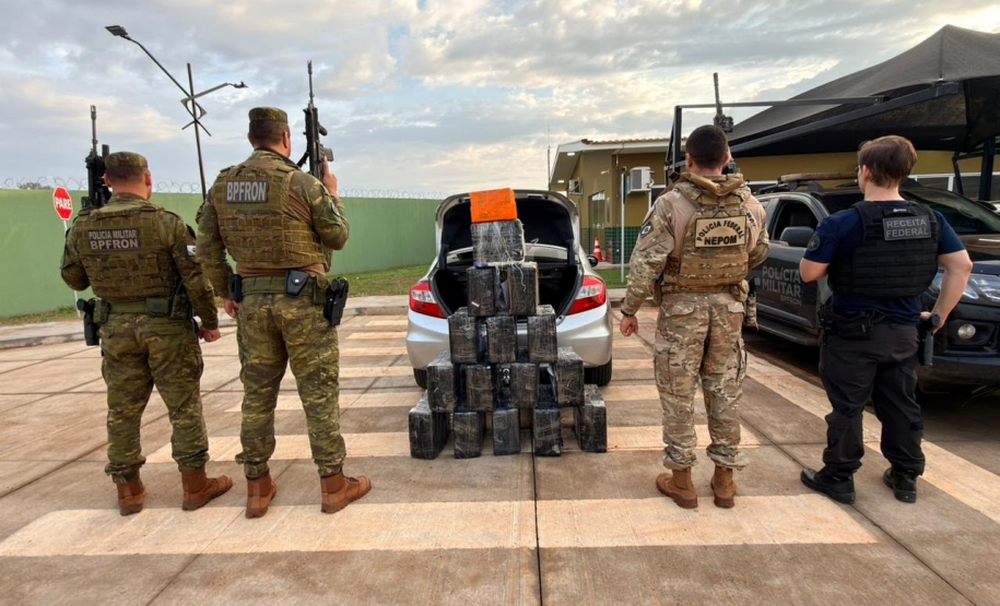 Ação integrada apreende 288 quilos de maconha e recupera veículo roubado em Terra Roxa