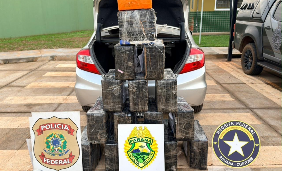 Ação integrada apreende 288 quilos de maconha e recupera veículo roubado em Terra Roxa