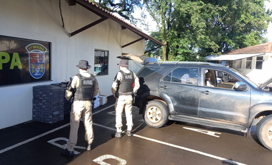 PMPR apreende carga de vinhos, recupera veículo furtado e prende homem no Sudoeste do Estado