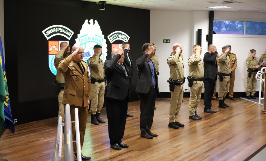 PMPR celebra 62 anos do Batalhão de Polícia Rodoviária com homenagens e entrega de condecorações