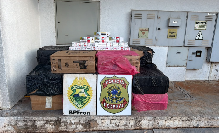 PMPR e PF apreendem R$ 2,3 milhões em mercadorias e veículos em Altônia