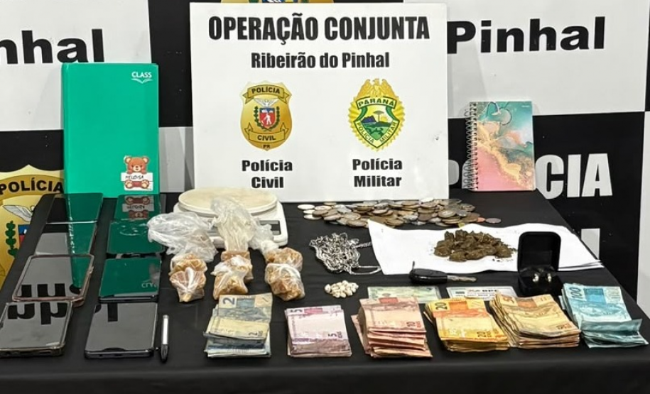 PMPR e PCPR prendem três suspeitos de tráfico de drogas em Ribeirão do Pinhal