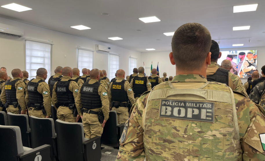 PMPR inicia curso inédito para especializar 41 policiais em ações táticas e situações de crise