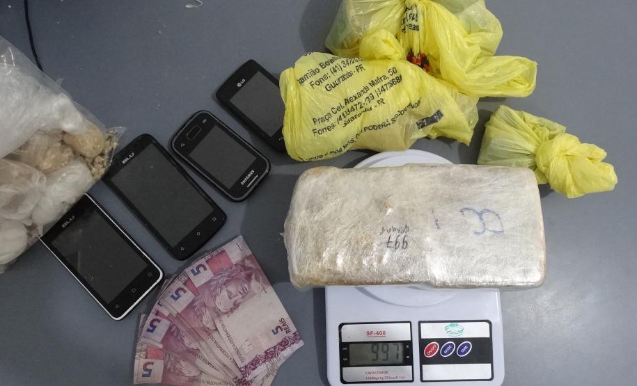 Mais de R$ 20 mil em drogas são apreendidas pela PM em Guaratuba; cinco são encaminhados