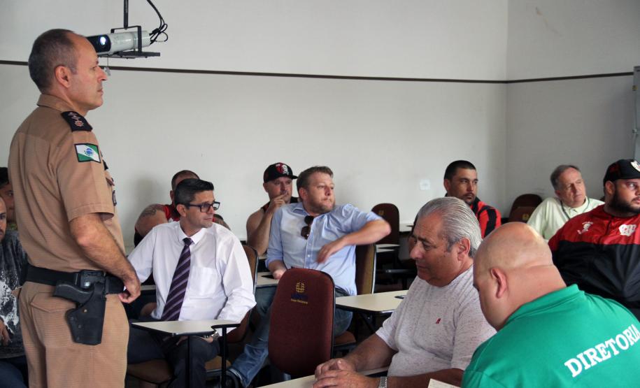 Curitiba, 29 de Janeiro de 2018. Reunião Atletiba no 12 BPM.