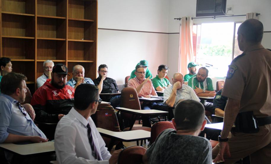 Curitiba, 29 de Janeiro de 2018. Reunião Atletiba no 12 BPM.
