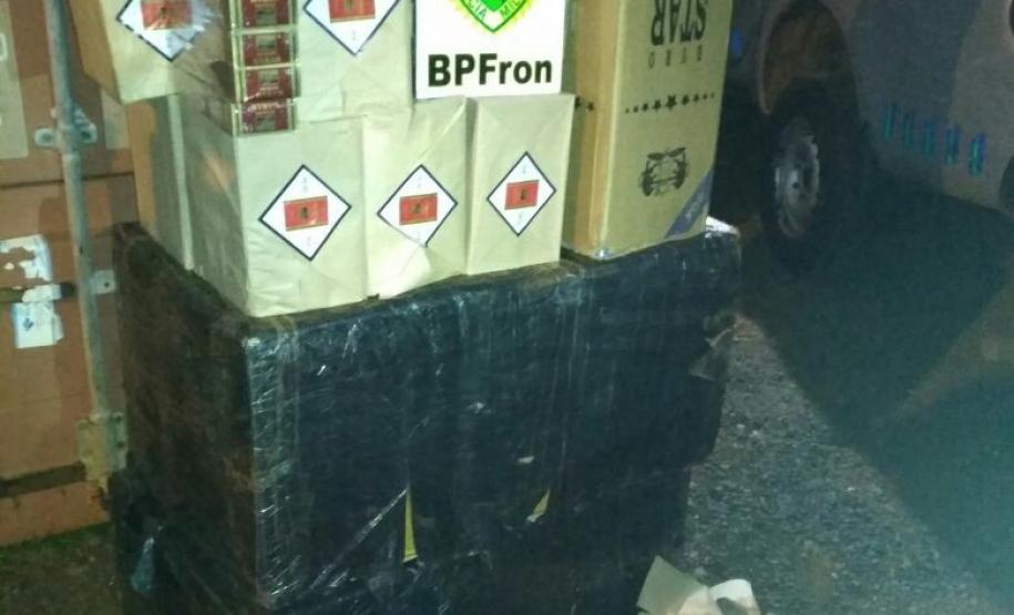 BPFron localiza mercadorias contrabandeadas na cidade de Mercedes-PR