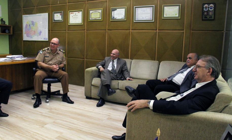 Comandante-Geral da Polícia Militar recebe a visita do Procurador-Geral de Justiça