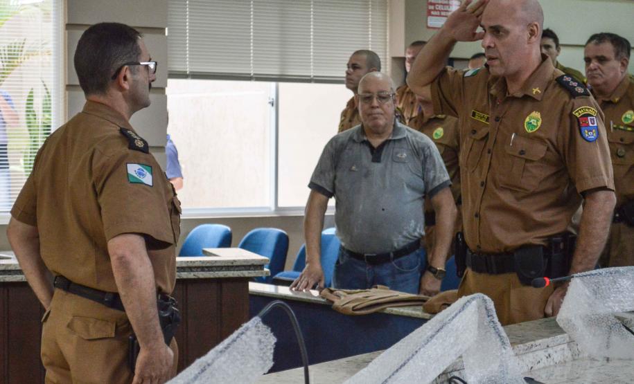 16 02 18 GuaratubaReunião finalizando os trabalhos da Operação Verão com a tropa na Câmara de Vereadores