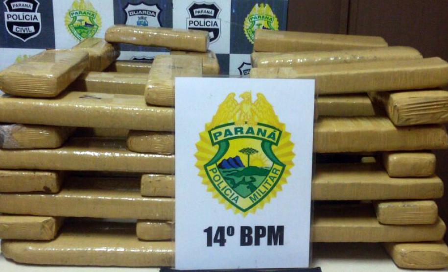 Equipe da PM apreende mais de 52 quilos de maconha em Foz do Iguaçu (PR)
