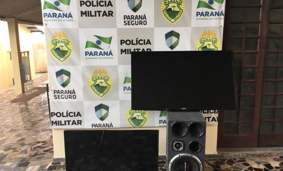 PM recupera objetos furtados e encaminha quatro pessoas no Noroeste do estado