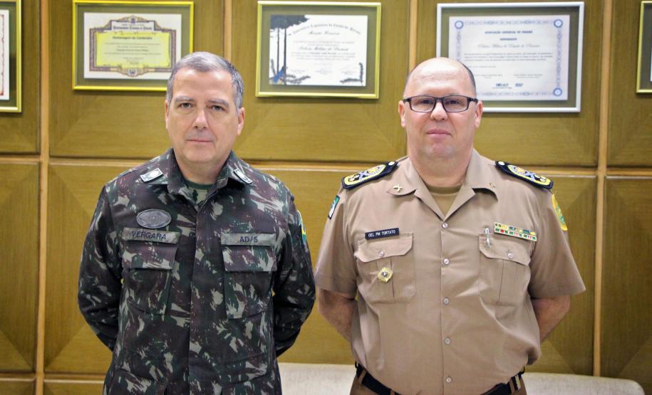 Curitiba, 225 de Fevereiro de 2018. Visita do Comandante da Artilharia Divisionária da 5ª Divisão de Exército, General de Brigada Rodrigo Pereira Vergara  ao Quartel do Comando-Geral da Polícia Militar do Paraná.