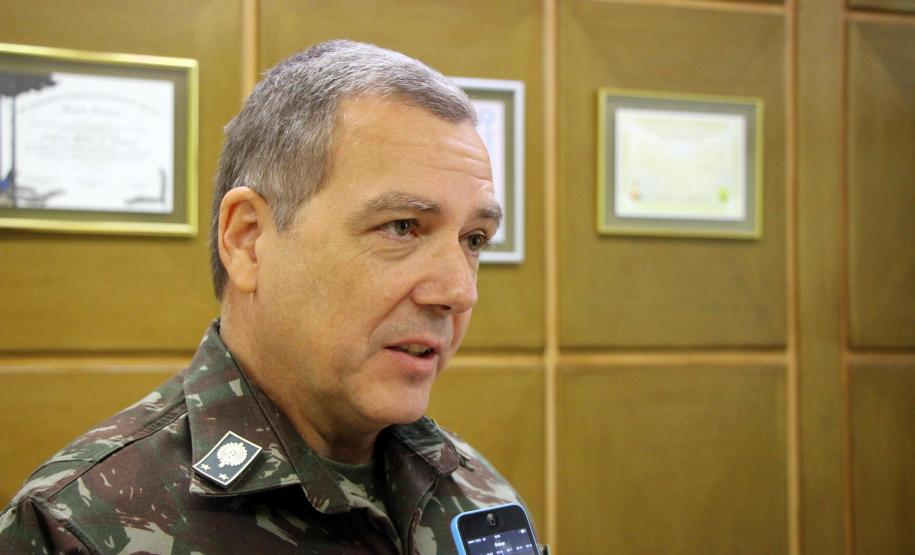 Curitiba, 225 de Fevereiro de 2018. Visita do Comandante da Artilharia Divisionária da 5ª Divisão de Exército, General de Brigada Rodrigo Pereira Vergara  ao Quartel do Comando-Geral da Polícia Militar do Paraná.