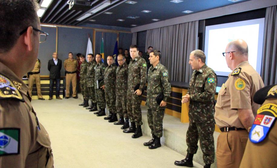 Curitiba, 225 de Fevereiro de 2018. Visita do Comandante da Artilharia Divisionária da 5ª Divisão de Exército, General de Brigada Rodrigo Pereira Vergara  ao Quartel do Comando-Geral da Polícia Militar do Paraná.