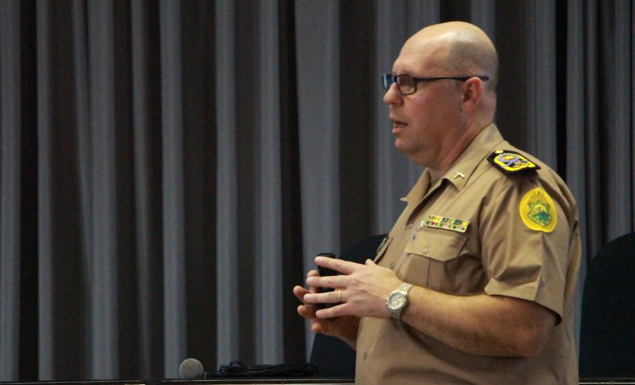 Curitiba, 225 de Fevereiro de 2018. Visita do Comandante da Artilharia Divisionária da 5ª Divisão de Exército, General de Brigada Rodrigo Pereira Vergara  ao Quartel do Comando-Geral da Polícia Militar do Paraná.