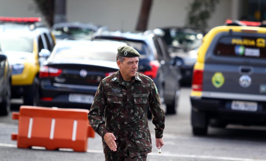 Curitiba, 225 de Fevereiro de 2018. Visita do Comandante da Artilharia Divisionária da 5ª Divisão de Exército, General de Brigada Rodrigo Pereira Vergara  ao Quartel do Comando-Geral da Polícia Militar do Paraná.