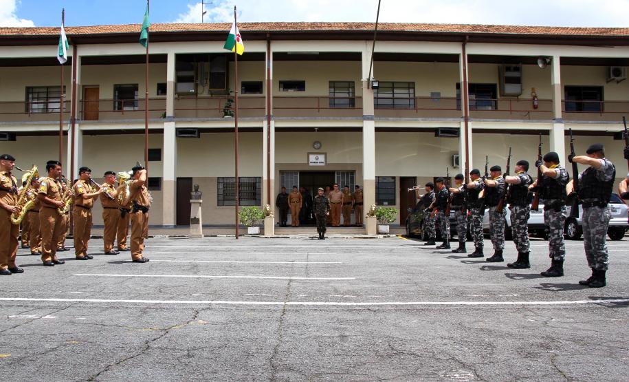 Curitiba, 225 de Fevereiro de 2018. Visita do Comandante da Artilharia Divisionária da 5ª Divisão de Exército, General de Brigada Rodrigo Pereira Vergara  ao Quartel do Comando-Geral da Polícia Militar do Paraná.