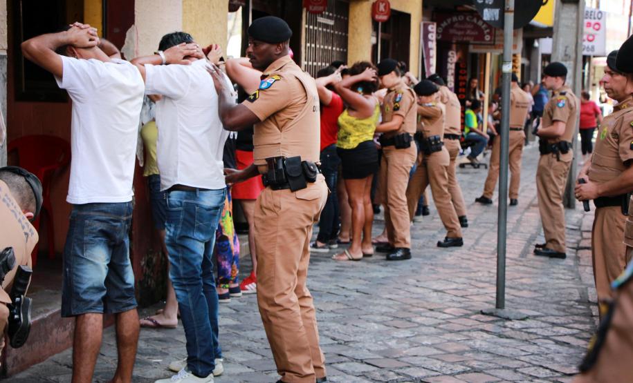 Curitiba, 22 de Fevereiro de 2018. Operação AIFU no centro da cidade.